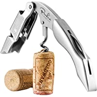 BENKIA Sacacorchos de camarero fabricado en acero inoxidable - Sacacorchos profesional de calidad gastronómica con…